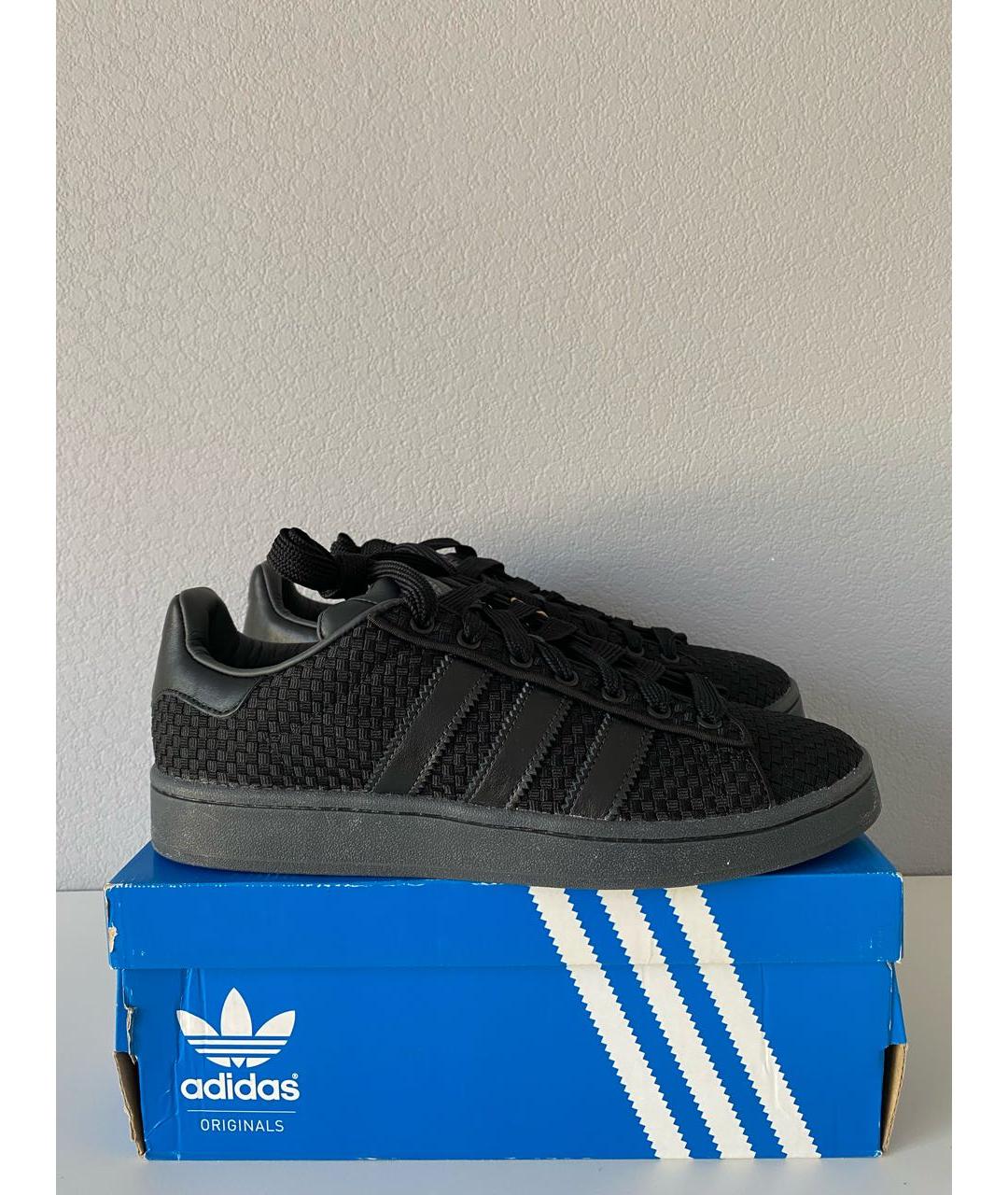 ADIDAS Черные текстильные кроссовки, фото 4