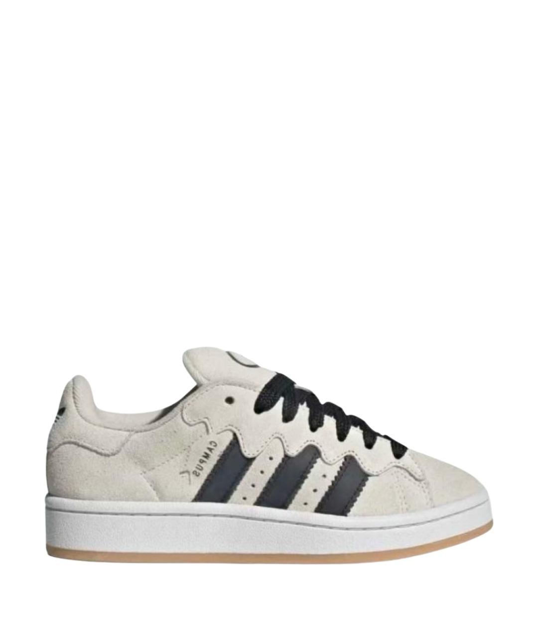 ADIDAS Бежевые замшевые кроссовки, фото 1