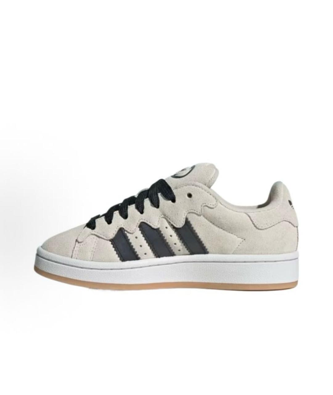 ADIDAS Бежевые замшевые кроссовки, фото 2