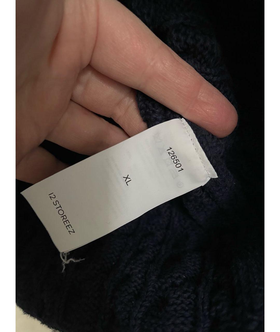 12 STOREEZ Темно-синий хлопковый кардиган, фото 7