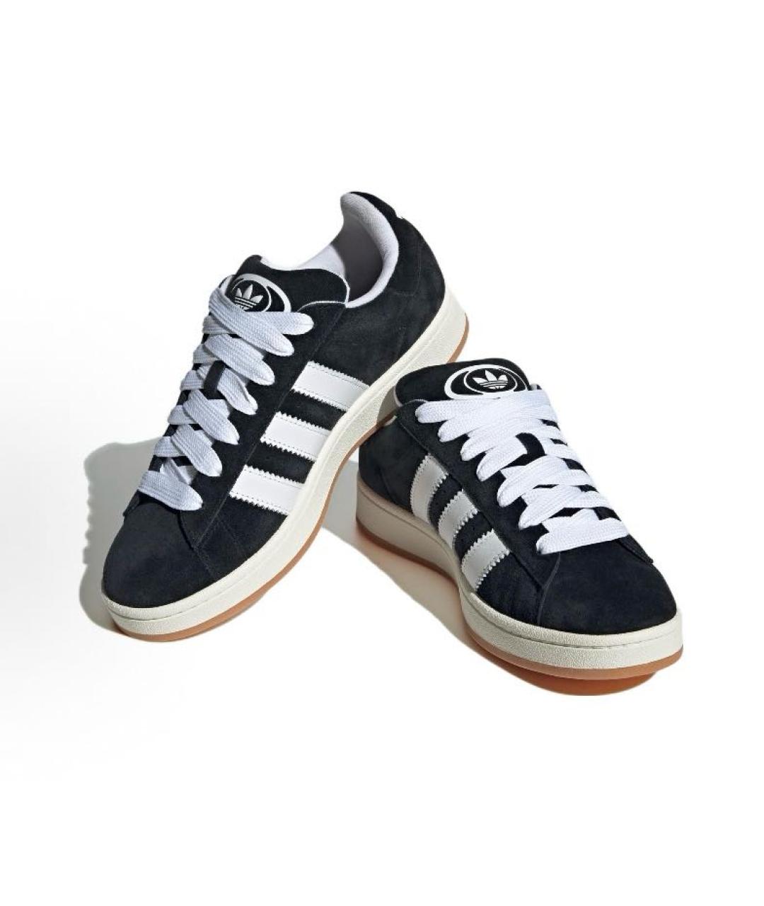 ADIDAS Черные замшевые кроссовки, фото 3