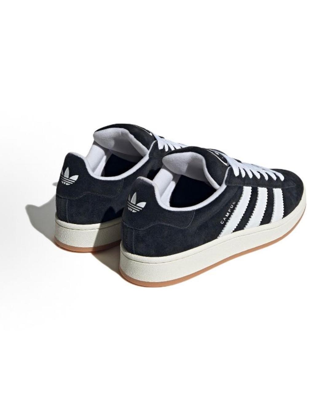 ADIDAS Черные замшевые кроссовки, фото 4