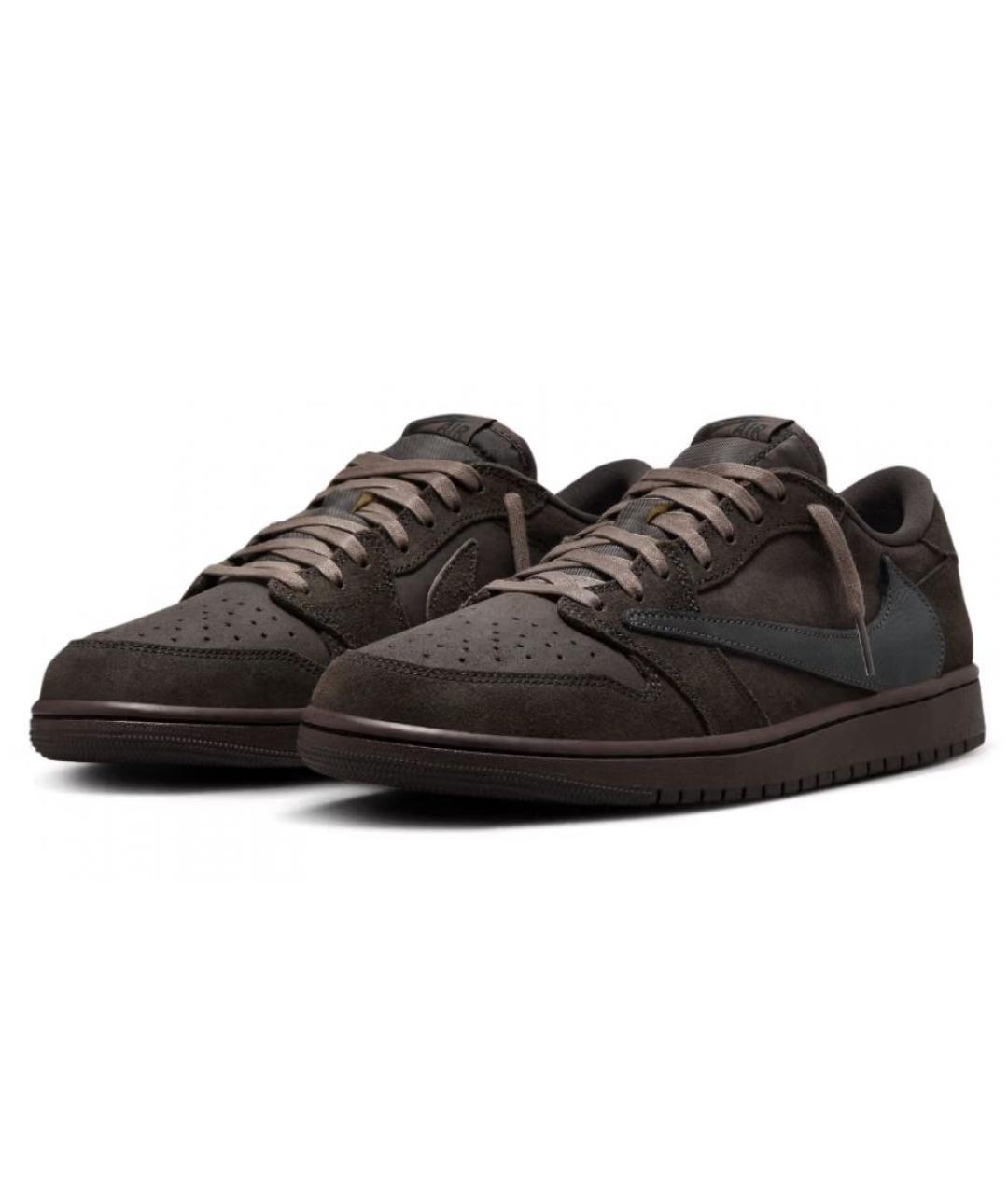 NIKE Коричневые замшевые кроссовки, фото 7