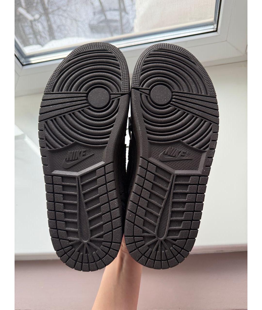 NIKE Коричневые замшевые кроссовки, фото 6