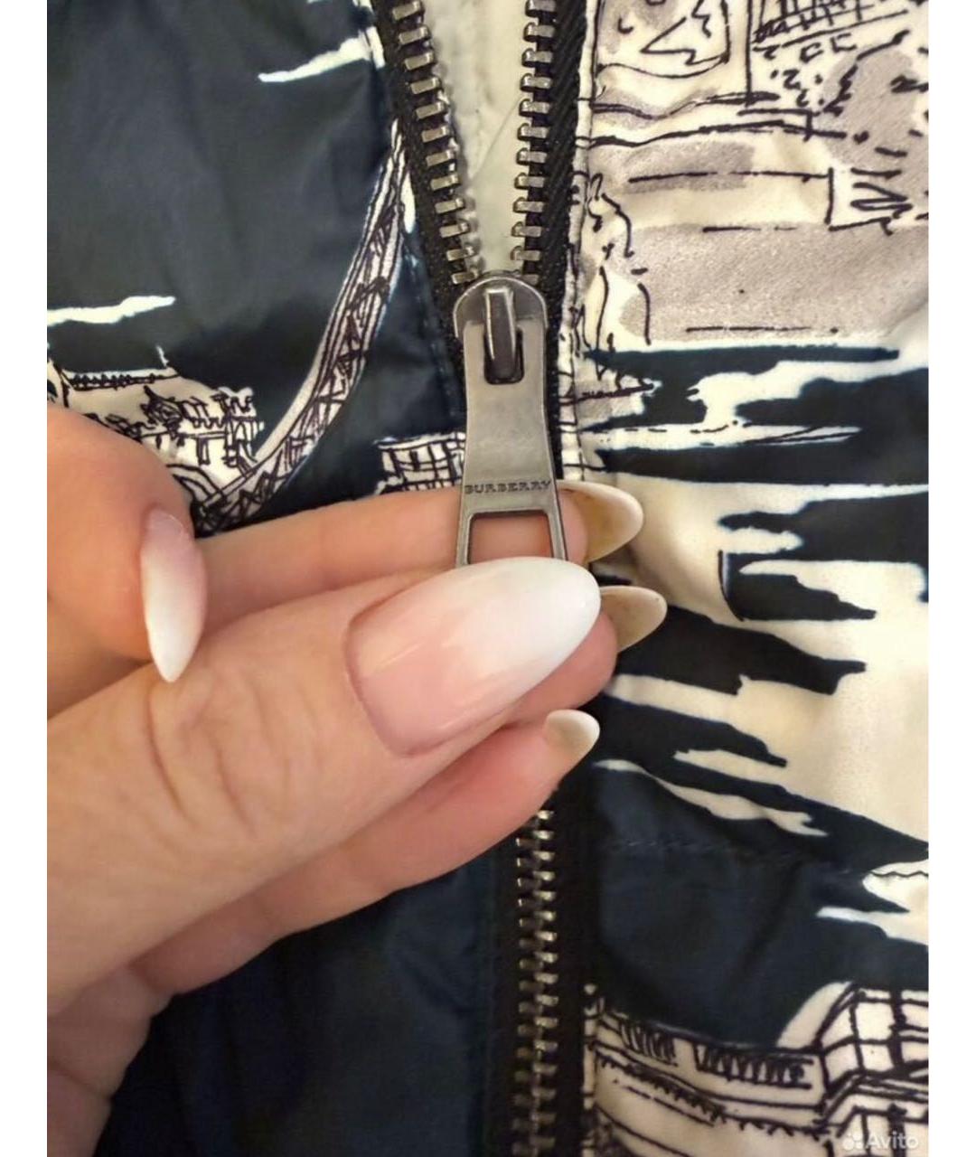 BURBERRY KIDS Синий полиэстеровый комбинезон, фото 8