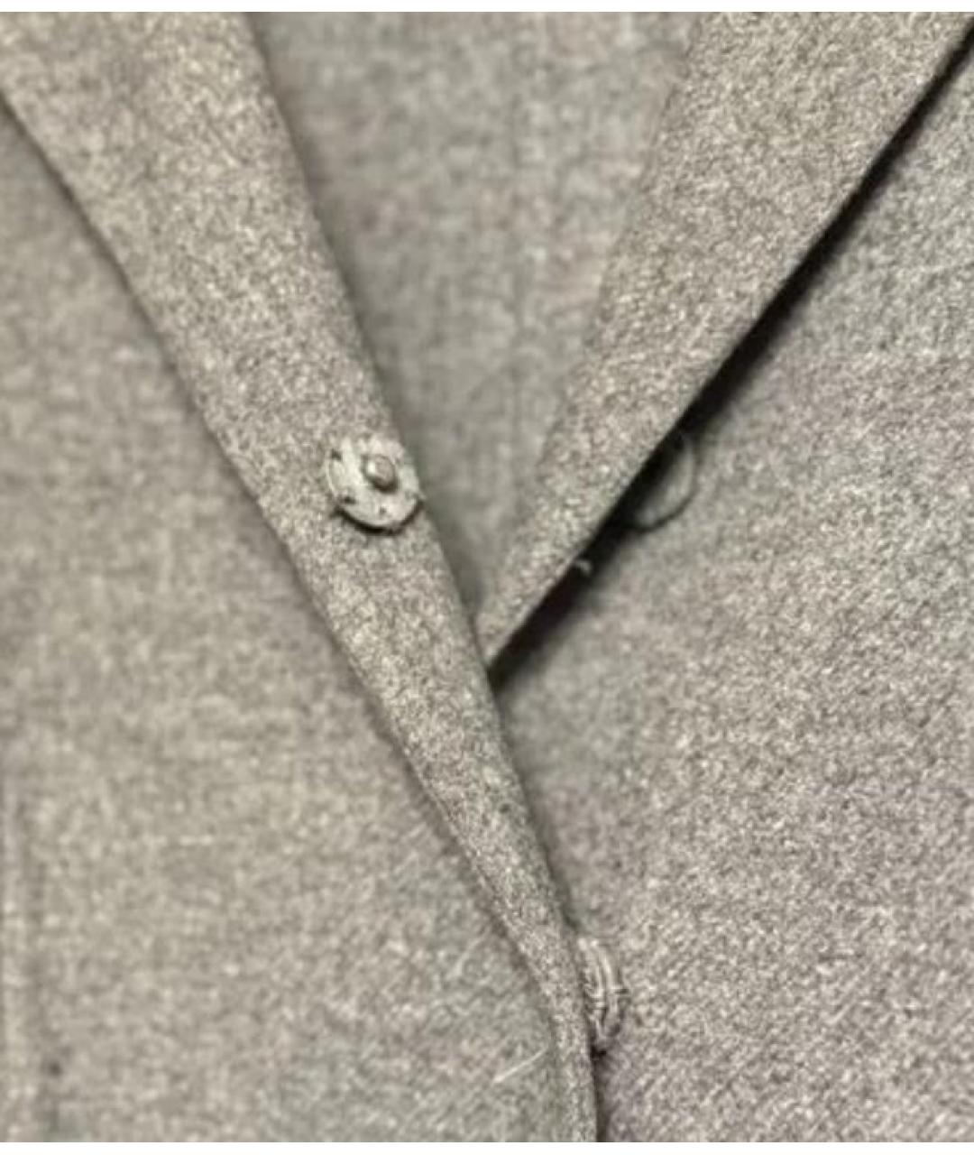 PRADA Серое шерстяное пальто, фото 8