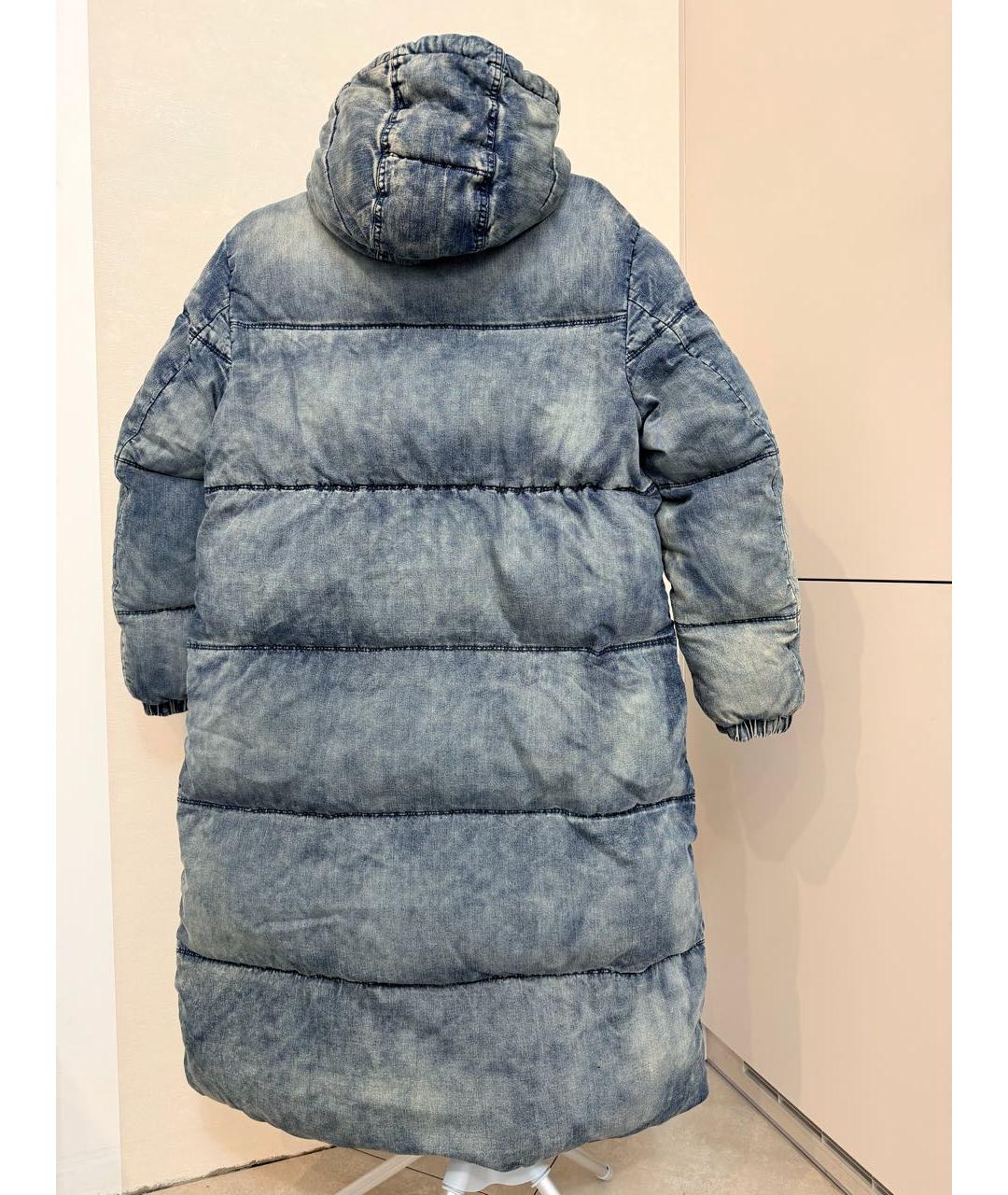 DIESEL Голубой деним пуховик, фото 2