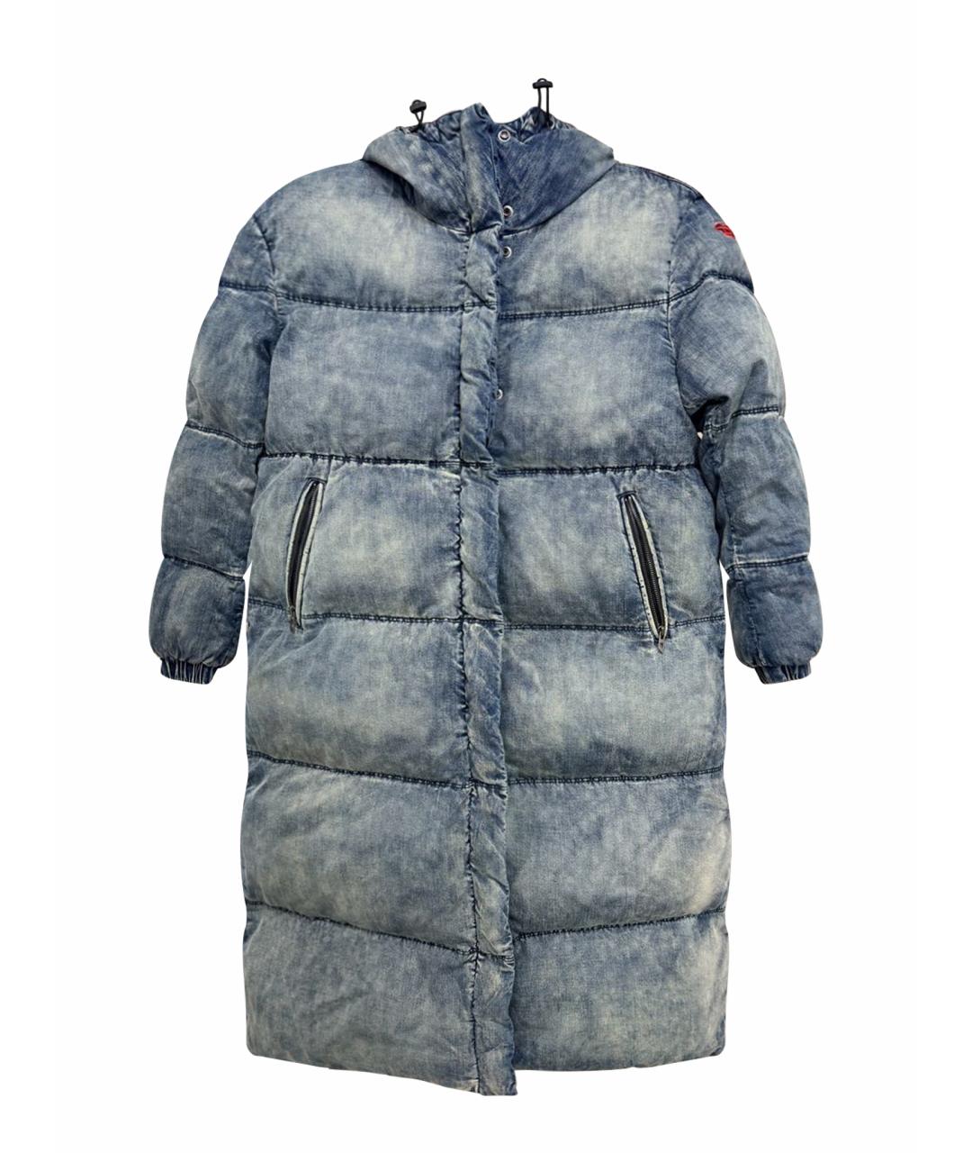 DIESEL Голубой деним пуховик, фото 1