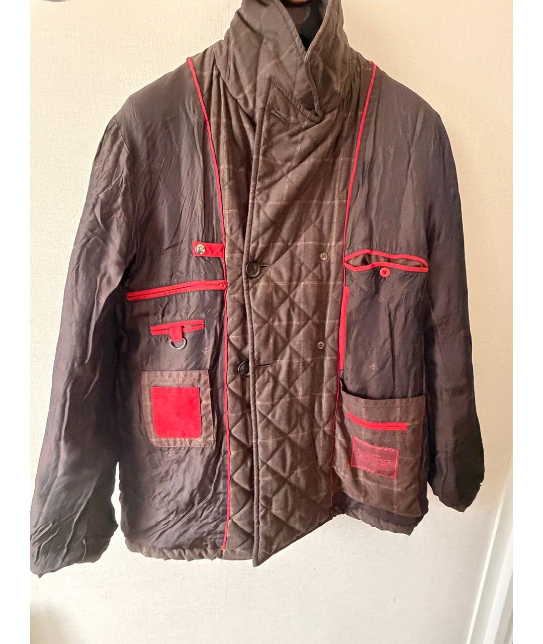 ISAIA Коричневая вискозная куртка, фото 3