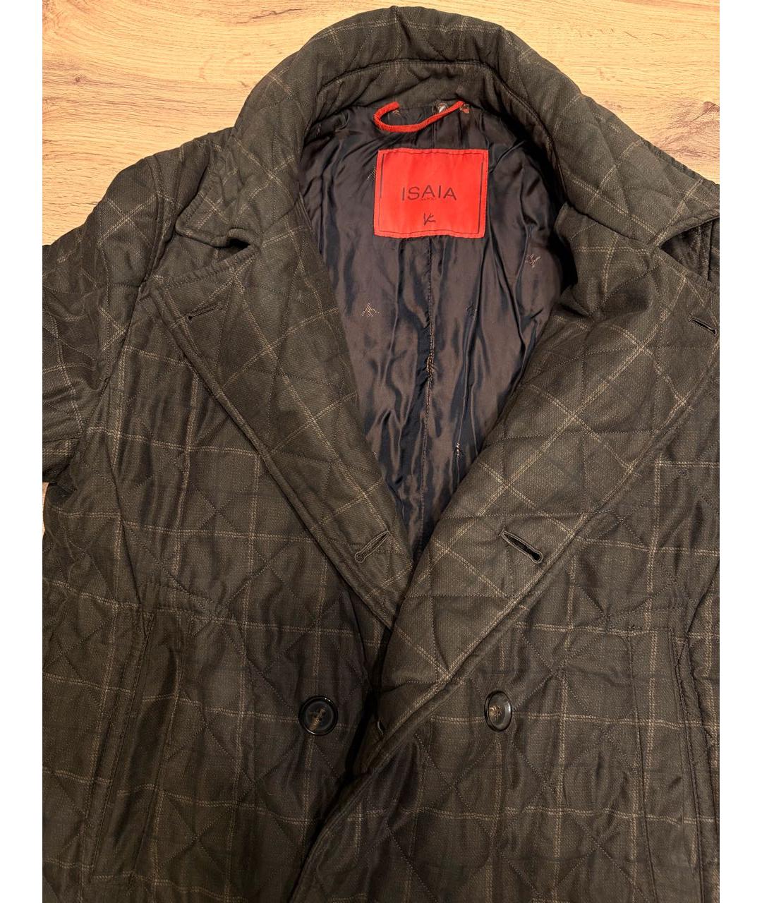 ISAIA Коричневая вискозная куртка, фото 4