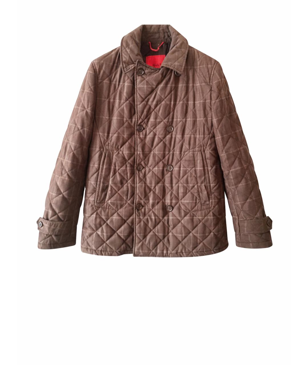 ISAIA Коричневая вискозная куртка, фото 1