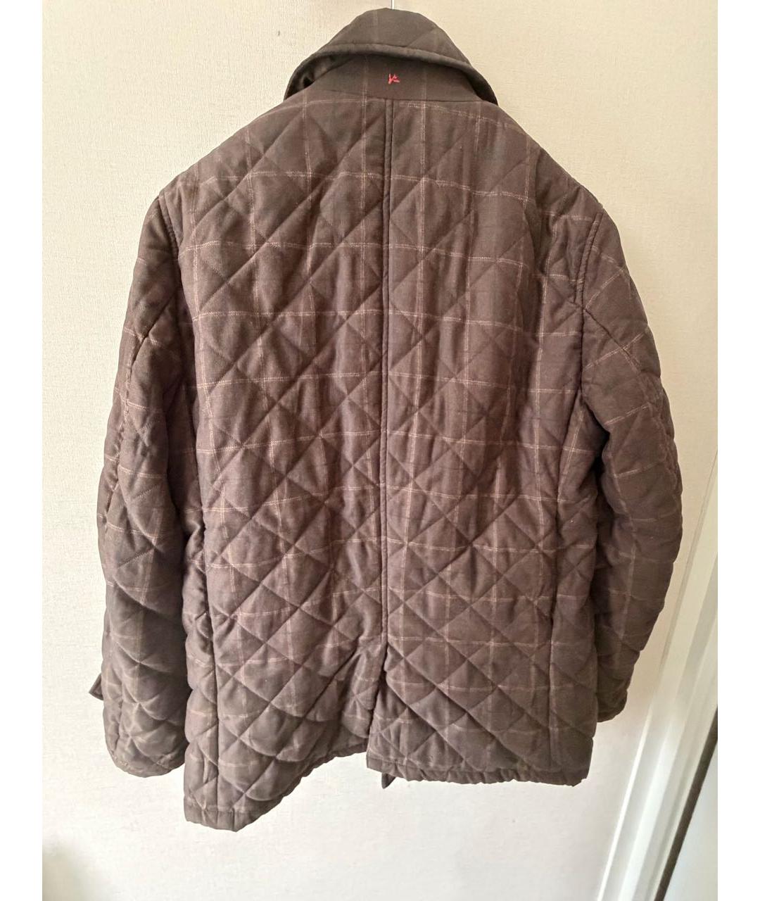 ISAIA Коричневая вискозная куртка, фото 2