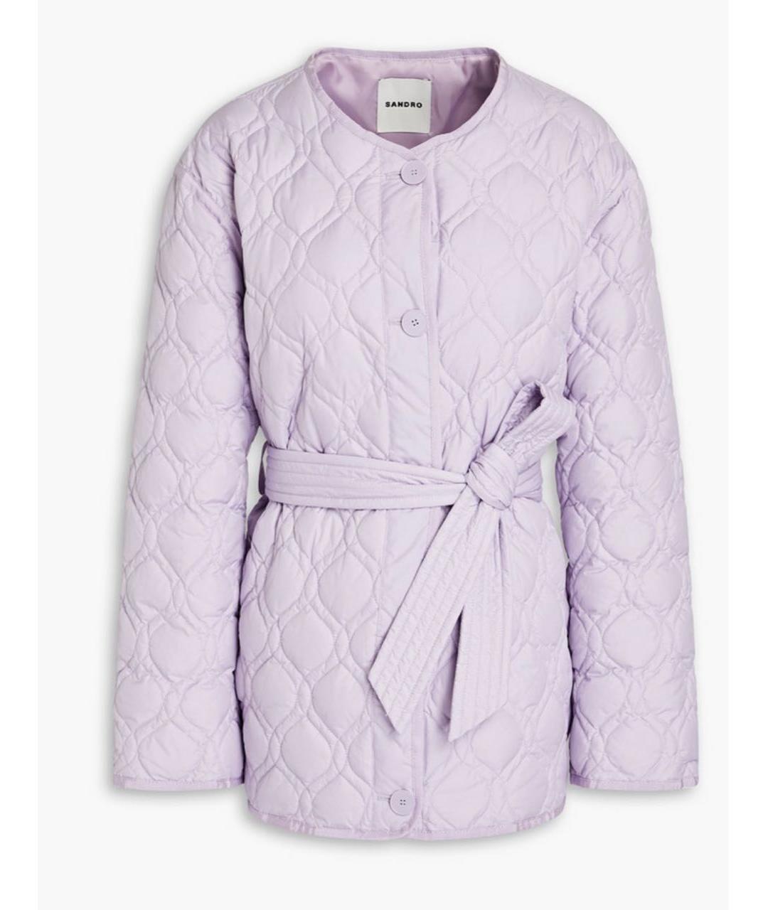 SANDRO Фиолетовая полиэстеровая куртка, фото 9