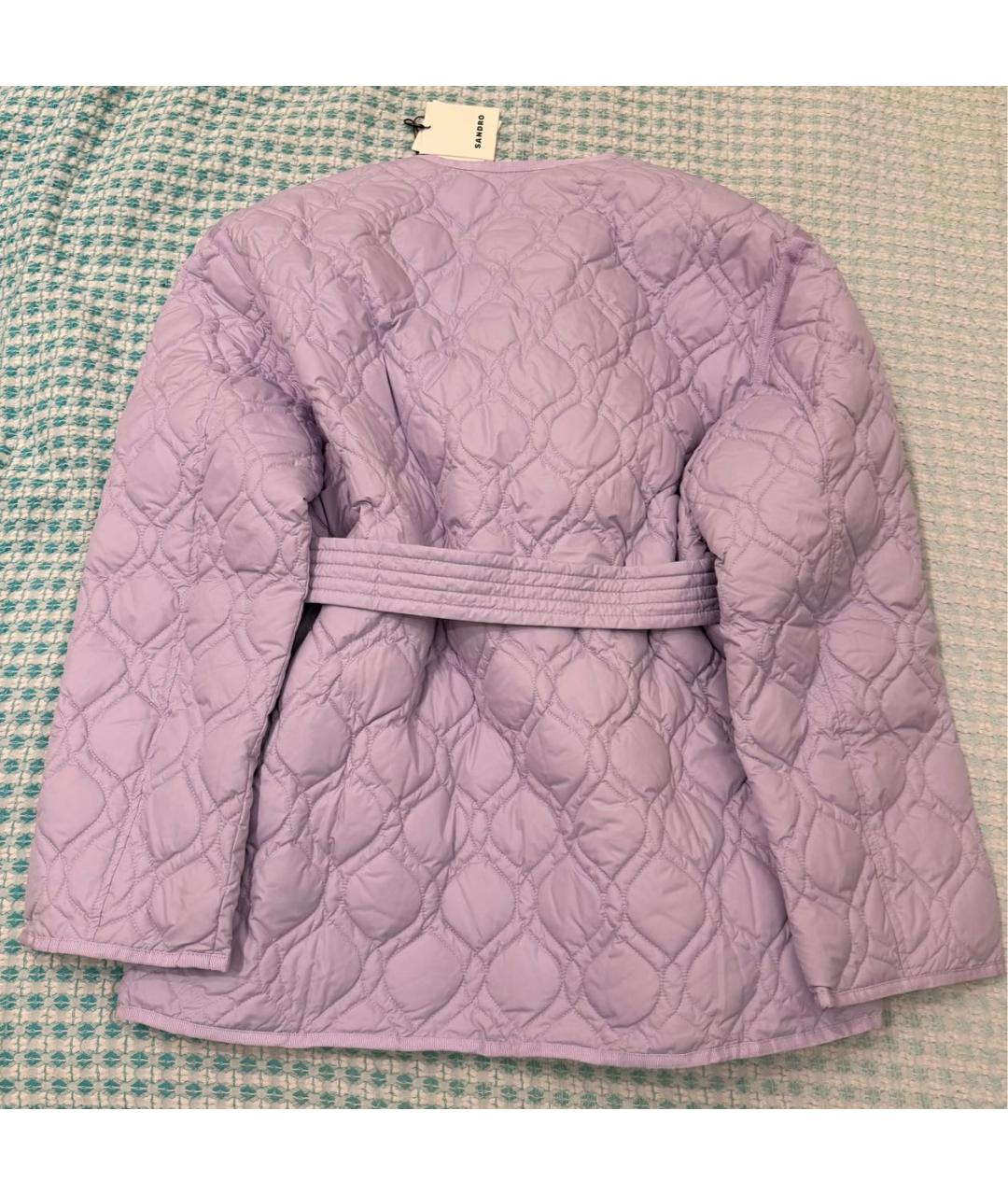 SANDRO Фиолетовая полиэстеровая куртка, фото 7