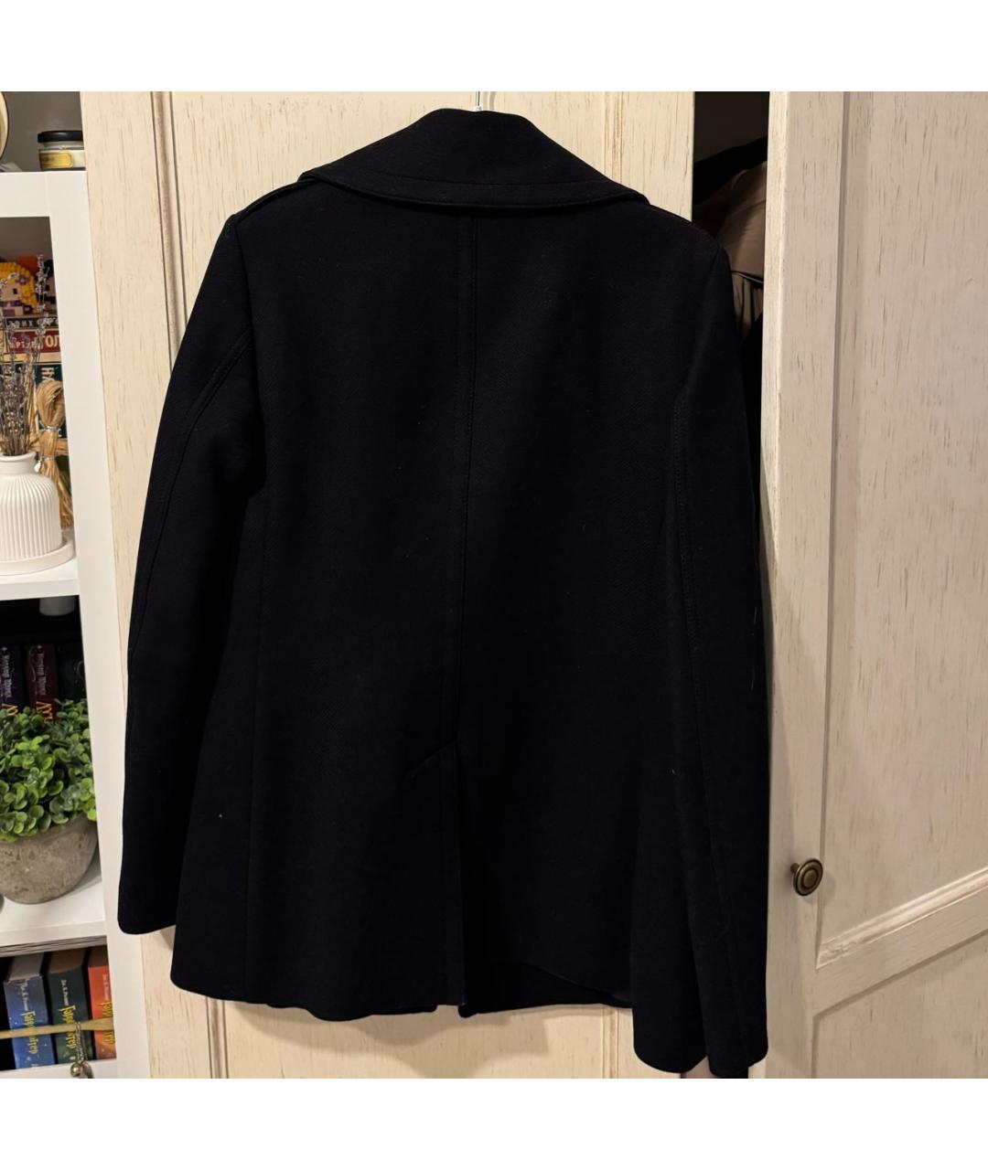 BURBERRY Темно-синее шерстяное пальто, фото 2