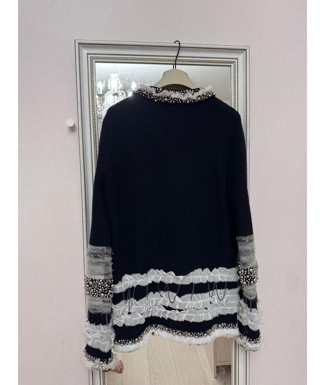 DIANE VON FURSTENBERG Черный шерстяной кардиган, фото 2