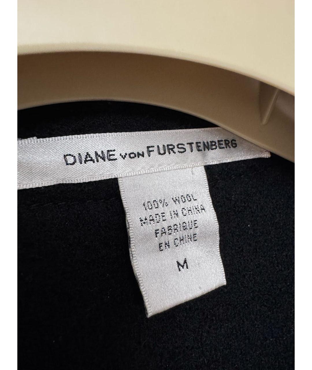 DIANE VON FURSTENBERG Черный шерстяной кардиган, фото 4