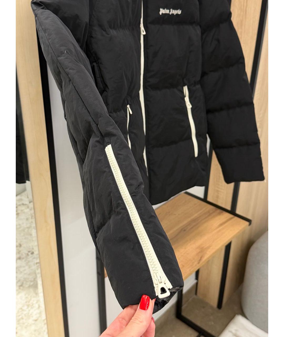 PALM ANGELS Черный полиамидовый пуховик, фото 8