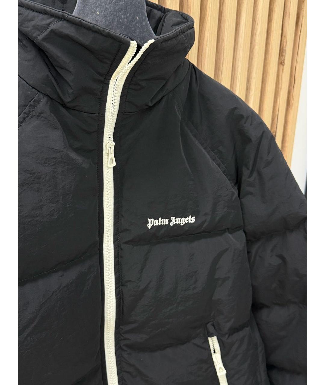 PALM ANGELS Черный полиамидовый пуховик, фото 5