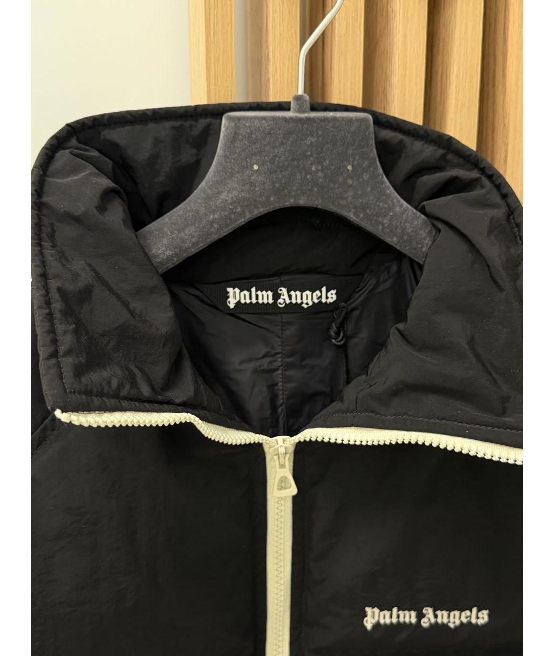 PALM ANGELS Черный полиамидовый пуховик, фото 4