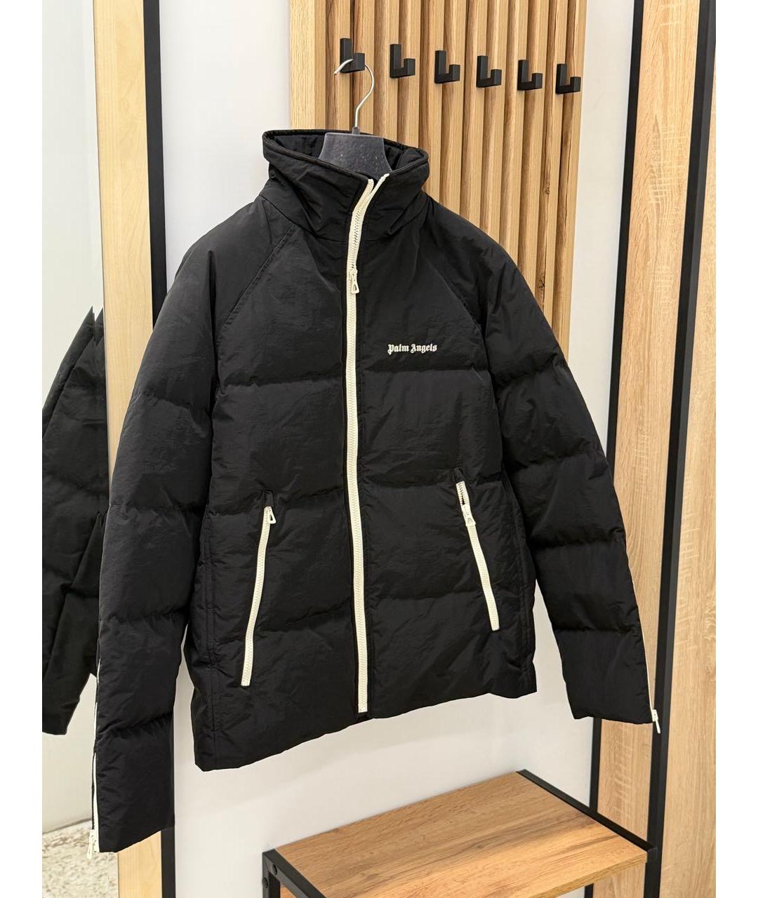 PALM ANGELS Черный полиамидовый пуховик, фото 3