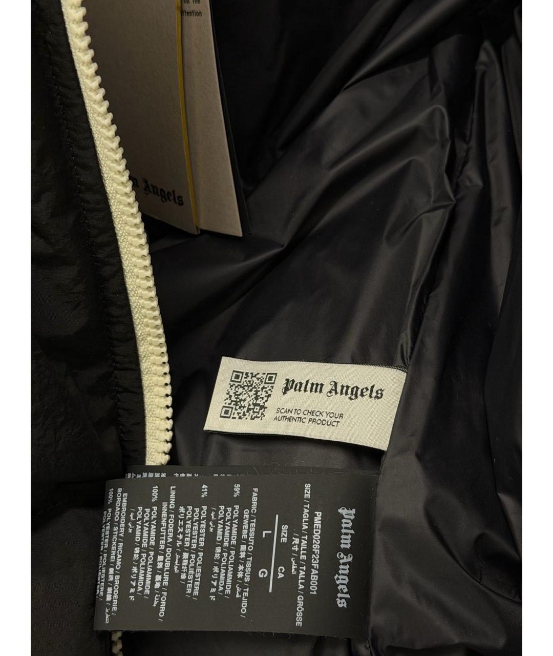 PALM ANGELS Черный полиамидовый пуховик, фото 5