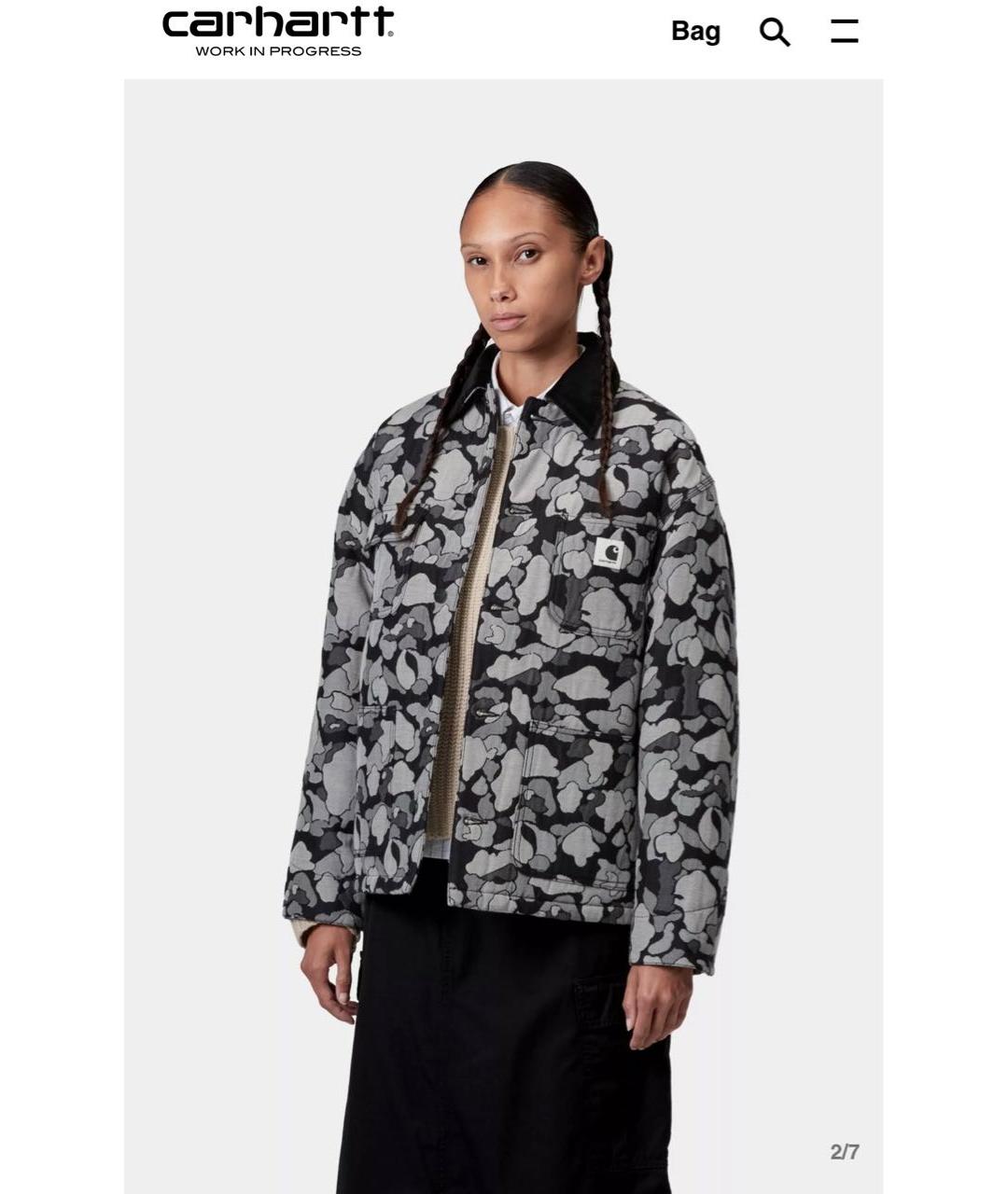 CARHARTT WIP Серая хлопковая куртка, фото 6