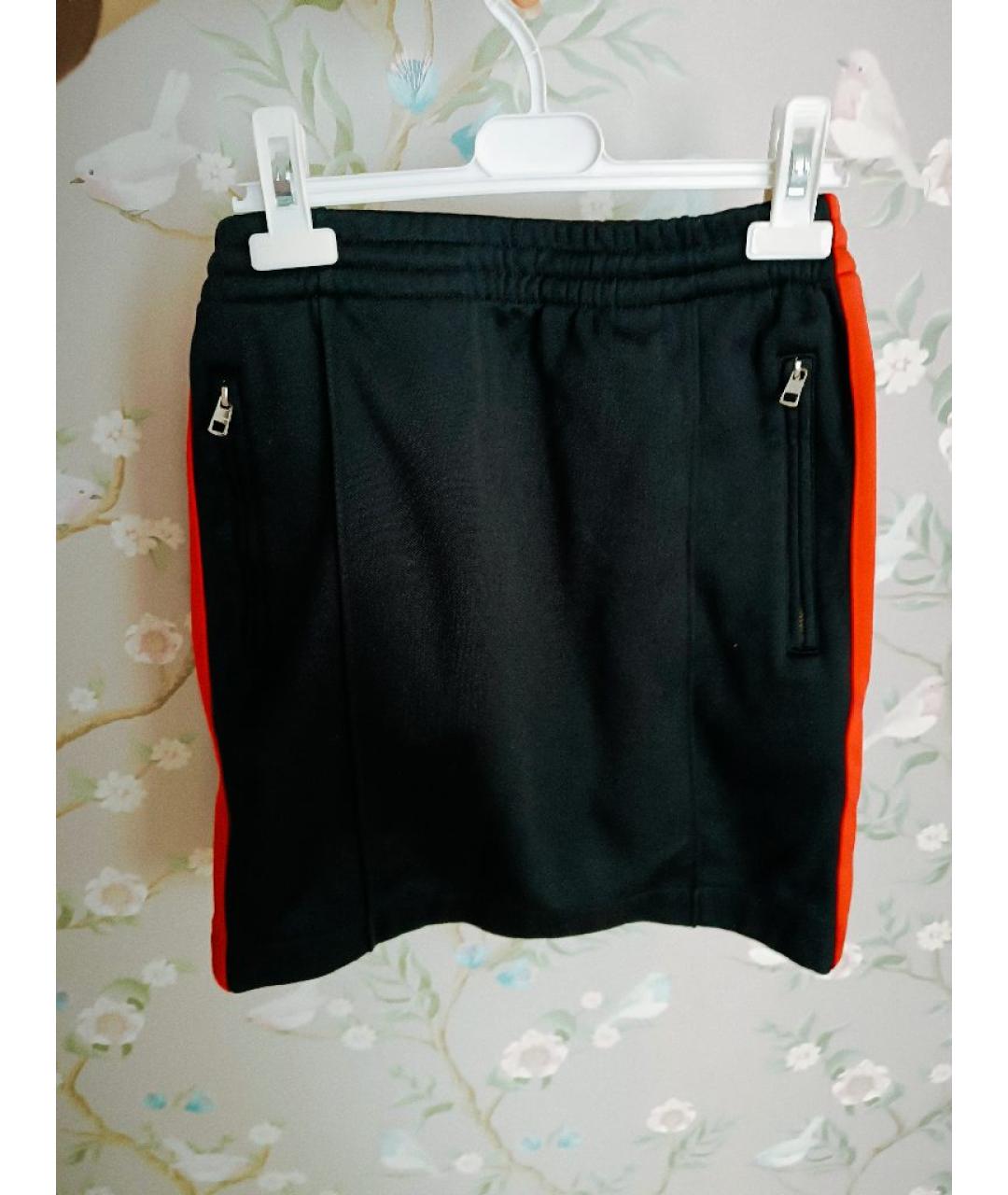 CALVIN KLEIN Черная хлопковая юбка мини, фото 2