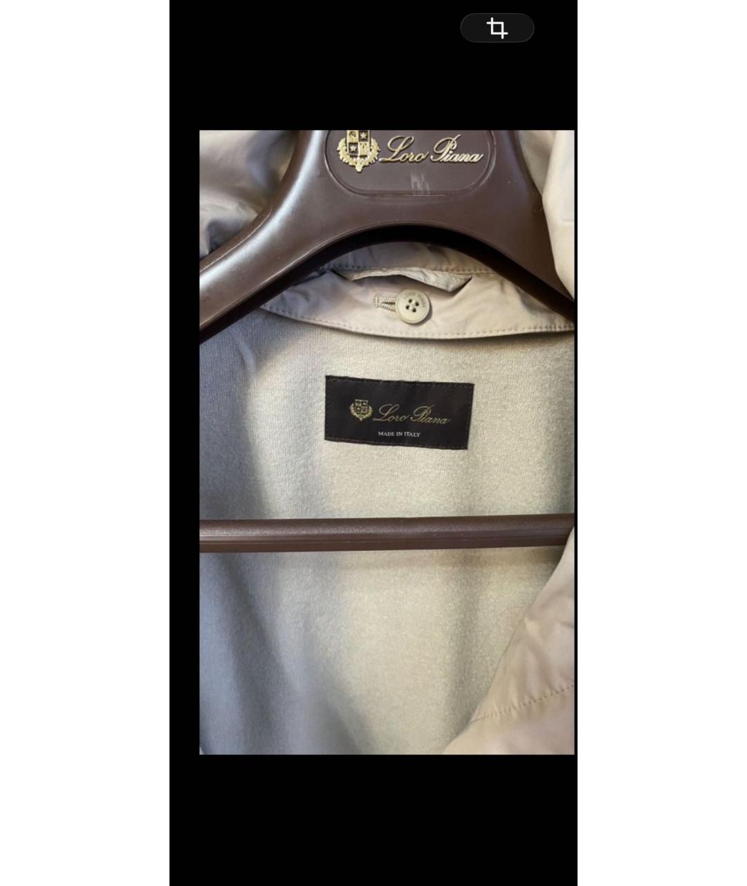 LORO PIANA Бежевая полиэстеровая куртка, фото 3