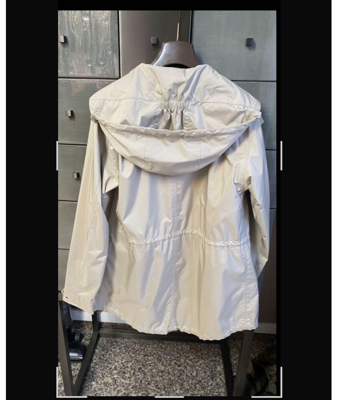 LORO PIANA Бежевая полиэстеровая куртка, фото 2