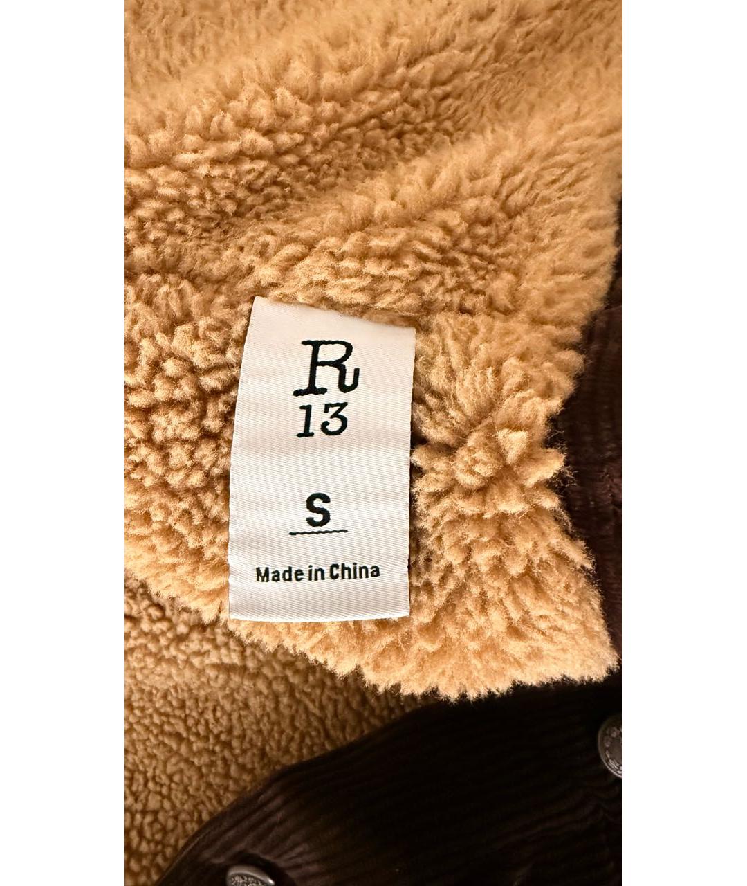 R13 Коричневая куртка, фото 5