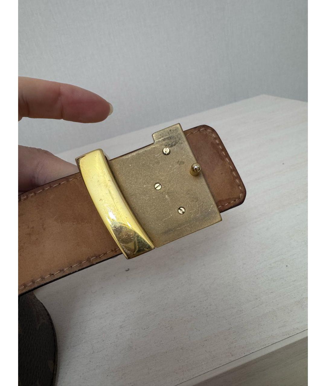 LOUIS VUITTON Коричневый ремень, фото 2