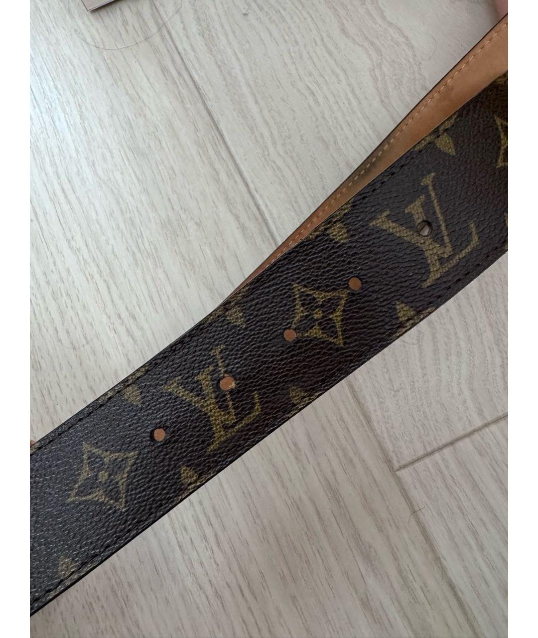LOUIS VUITTON Коричневый ремень, фото 5