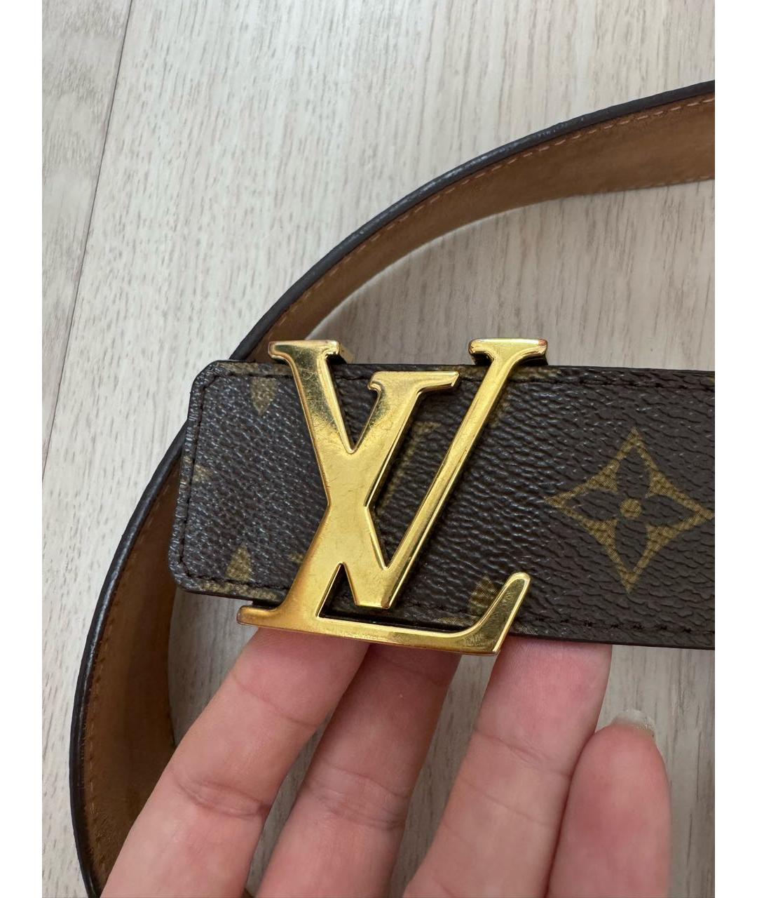 LOUIS VUITTON Коричневый ремень, фото 6