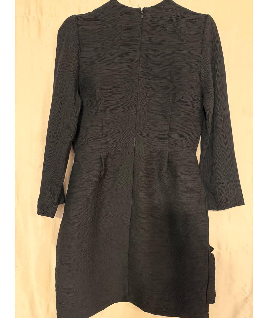 SANDRO Черное вискозное коктейльное платье, фото 2