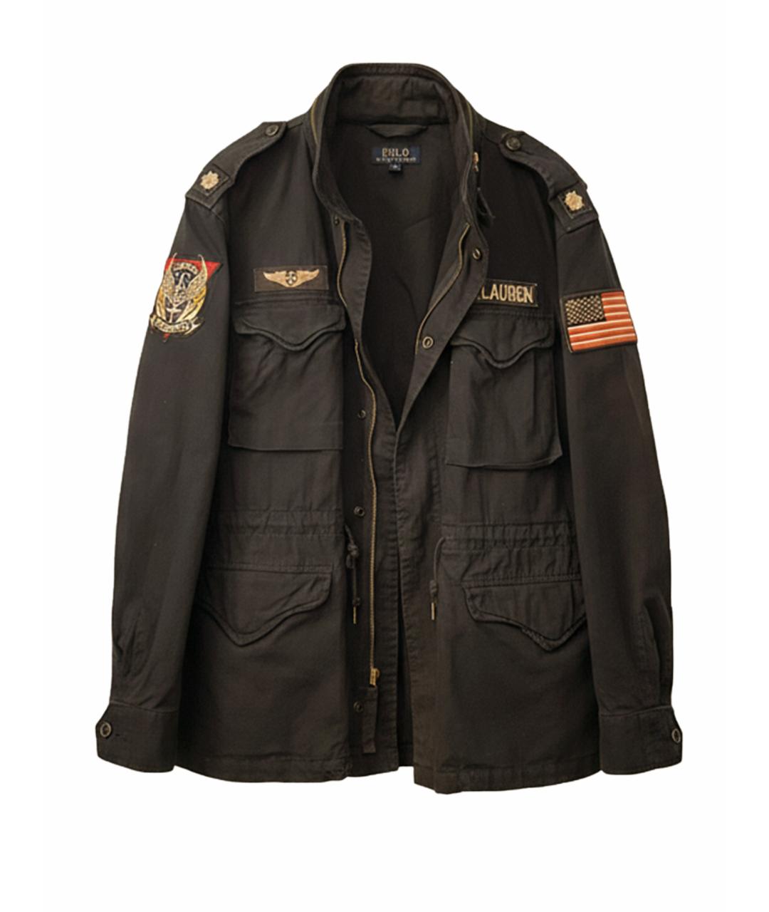 POLO RALPH LAUREN Темно-синяя хлопковая куртка, фото 1