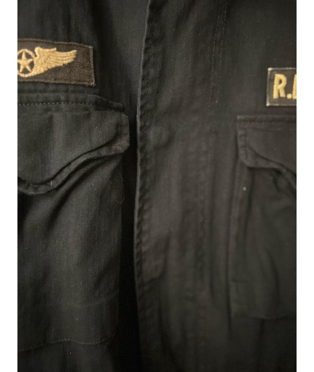 POLO RALPH LAUREN Темно-синяя хлопковая куртка, фото 4