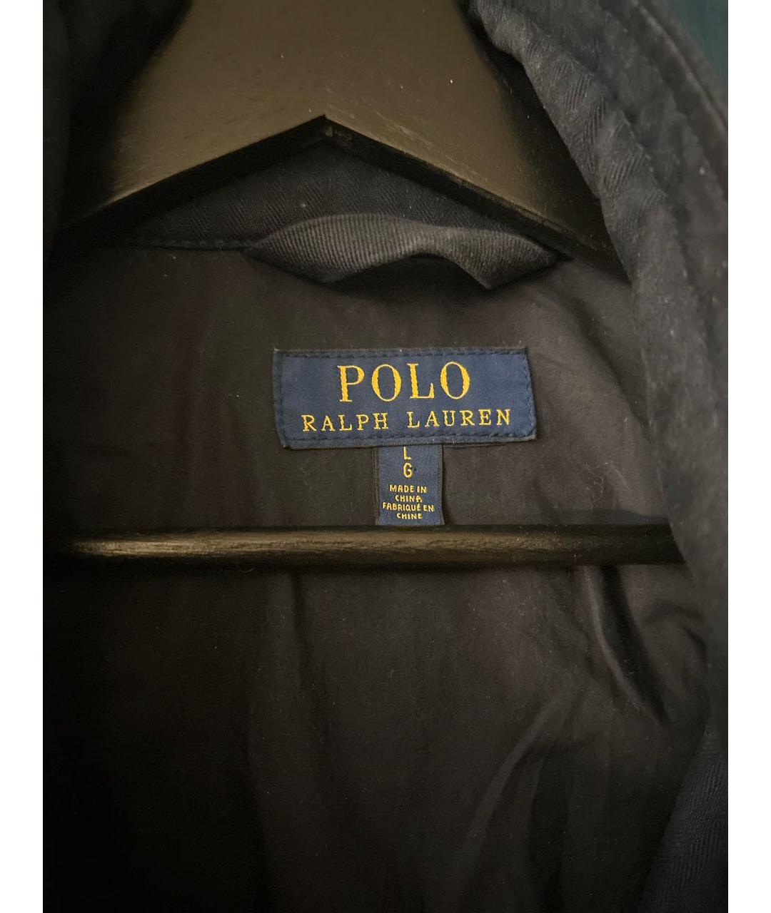 POLO RALPH LAUREN Темно-синяя хлопковая куртка, фото 3