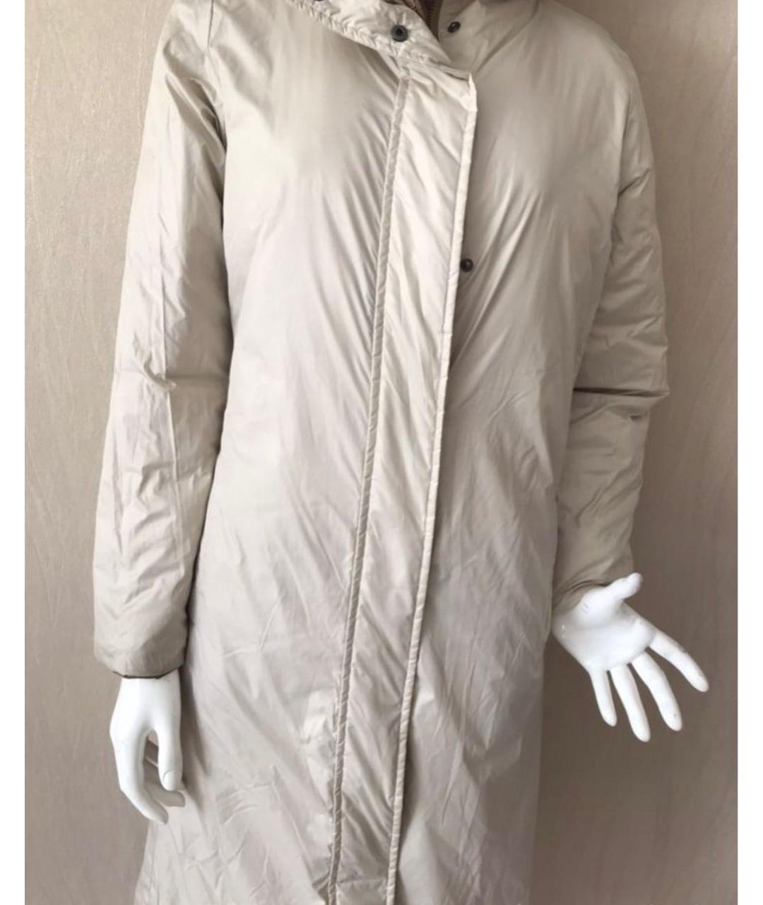 MAX MARA Коричневый полиэстеровый пуховик, фото 6