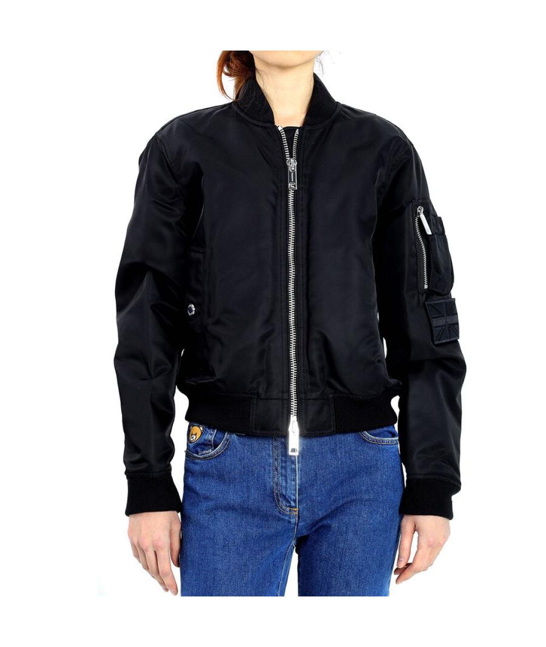 BURBERRY Черная полиэстеровая куртка, фото 7