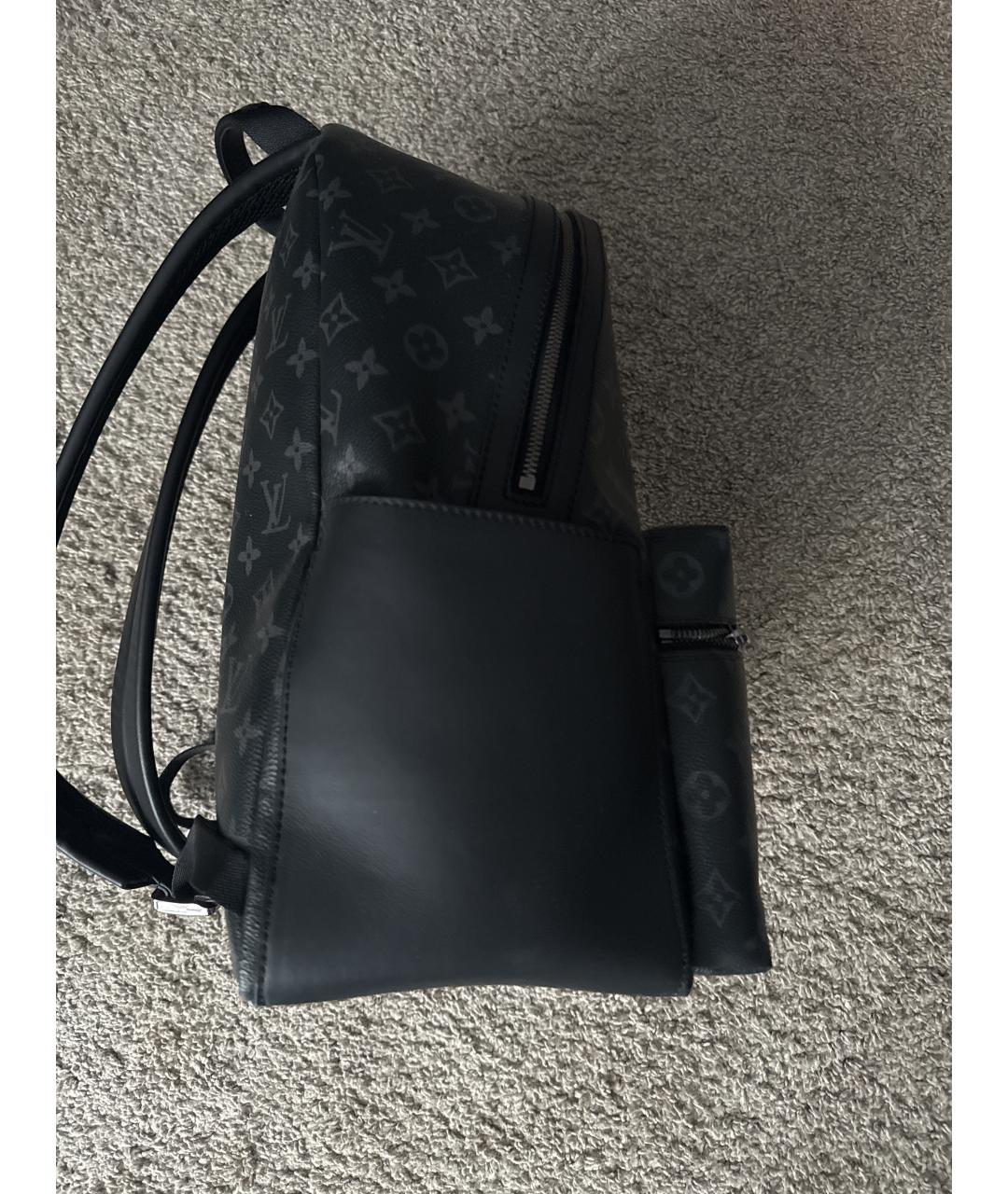 LOUIS VUITTON Черный кожаный портфель, фото 2