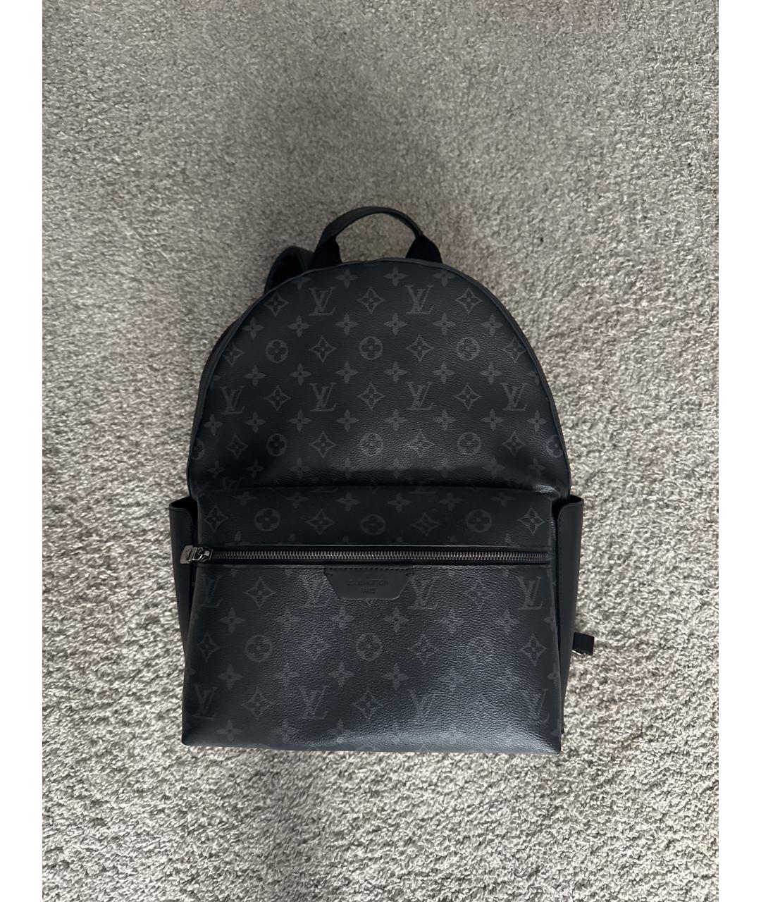 LOUIS VUITTON Черный кожаный портфель, фото 5