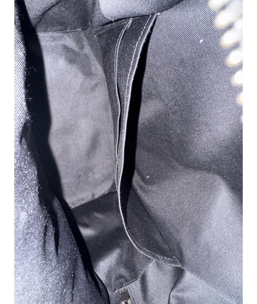 LOUIS VUITTON Черный кожаный портфель, фото 4