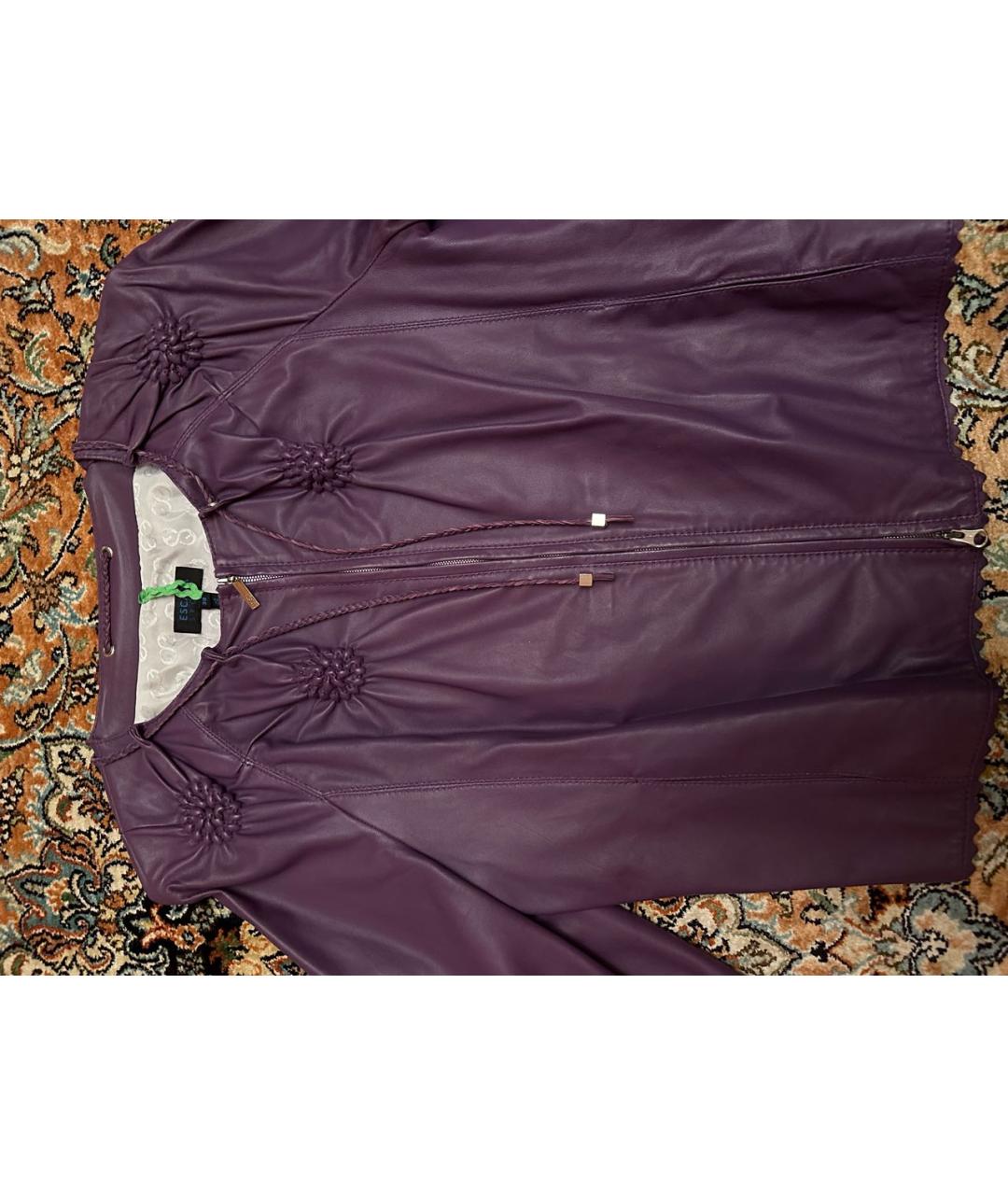 ESCADA Фиолетовая кожаная куртка, фото 6