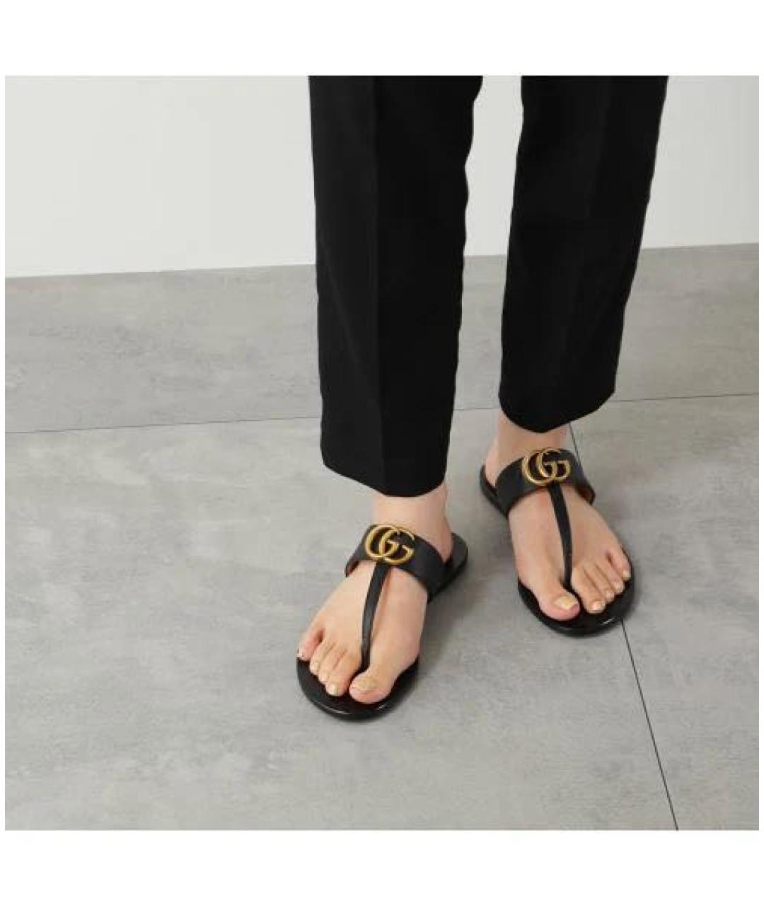 GUCCI Белые кожаные сандалии, фото 6