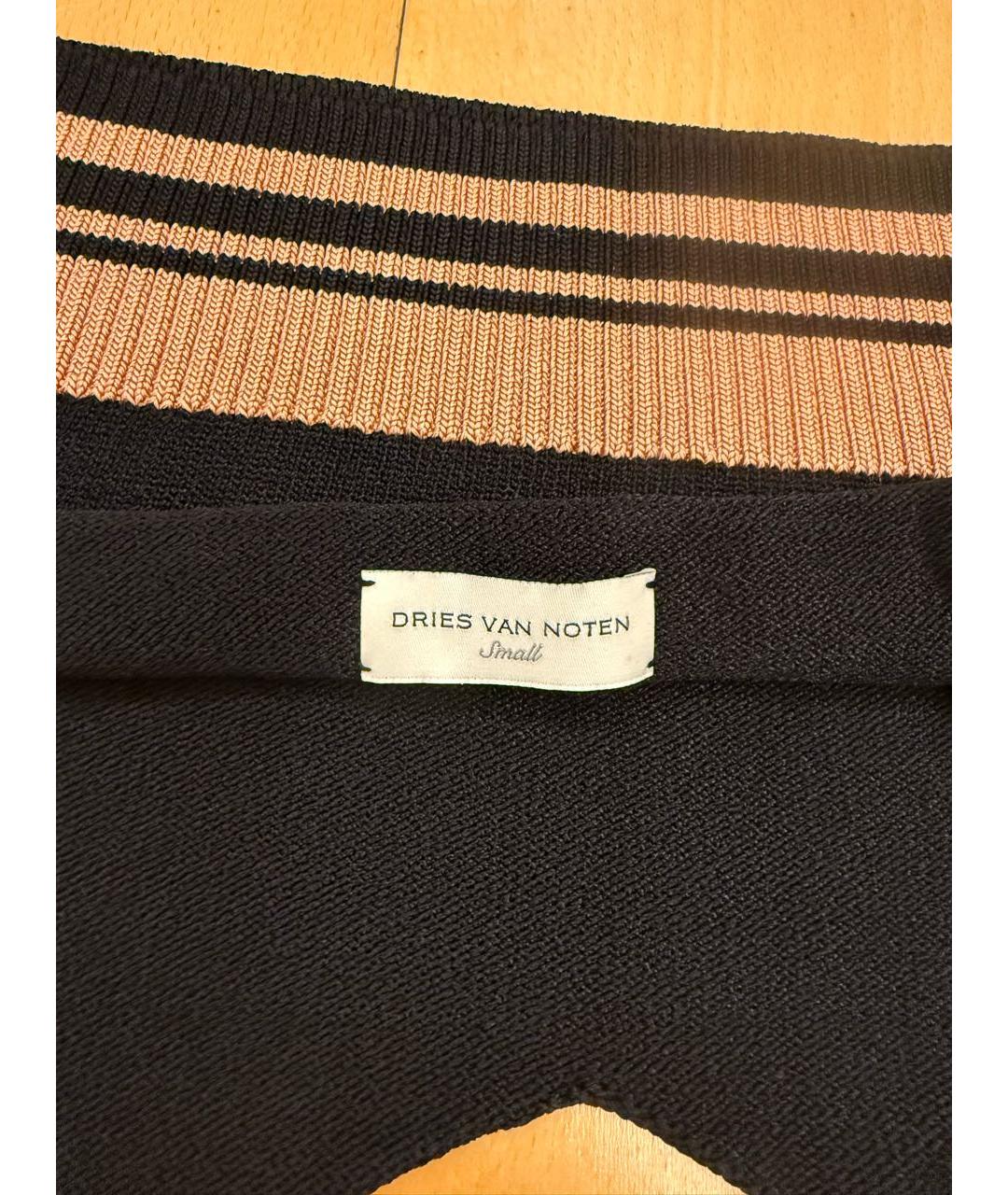 DRIES VAN NOTEN Черные полиэстеровые шорты, фото 3