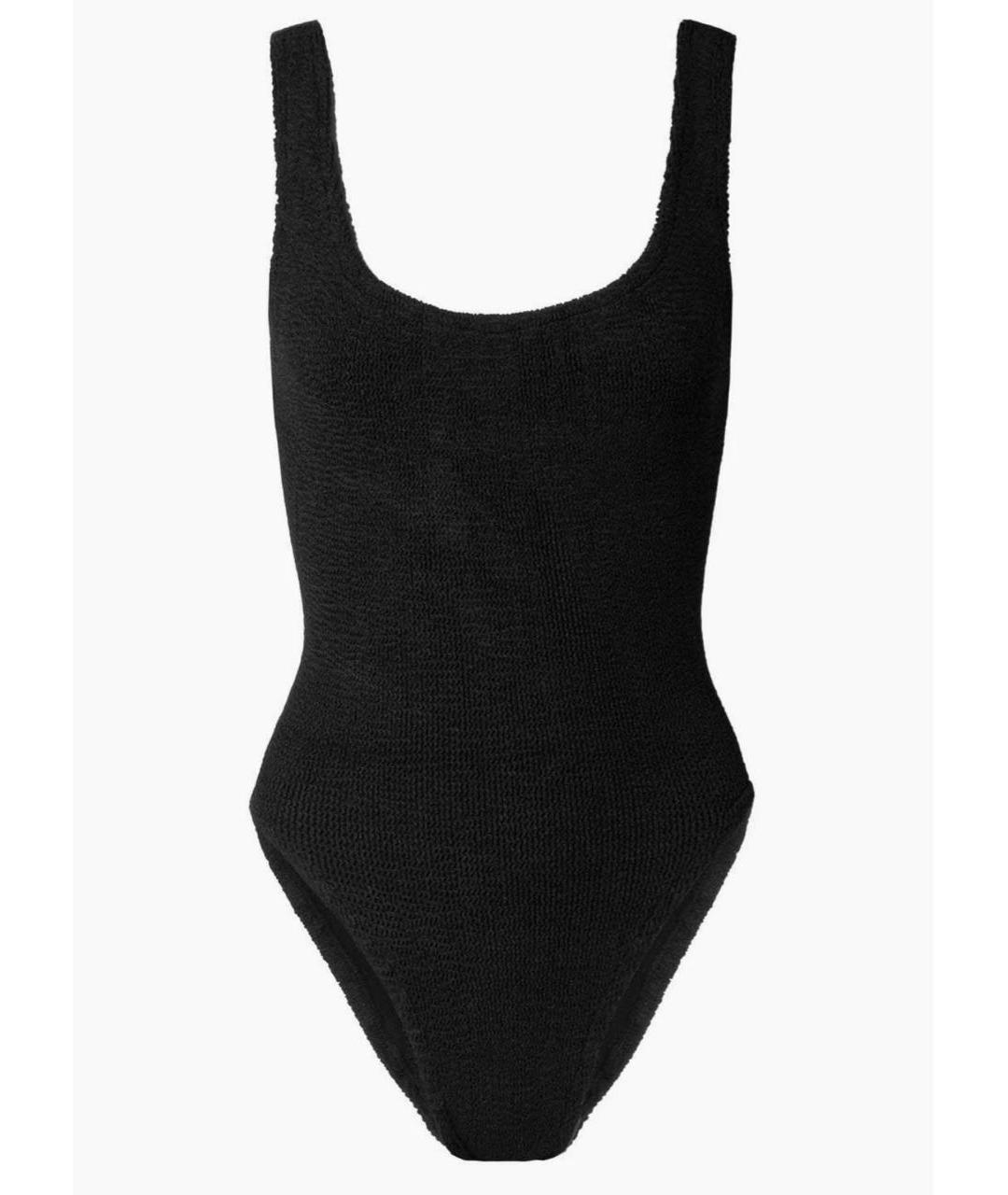 HUNZA G Черный полиамидовый купальник, фото 1