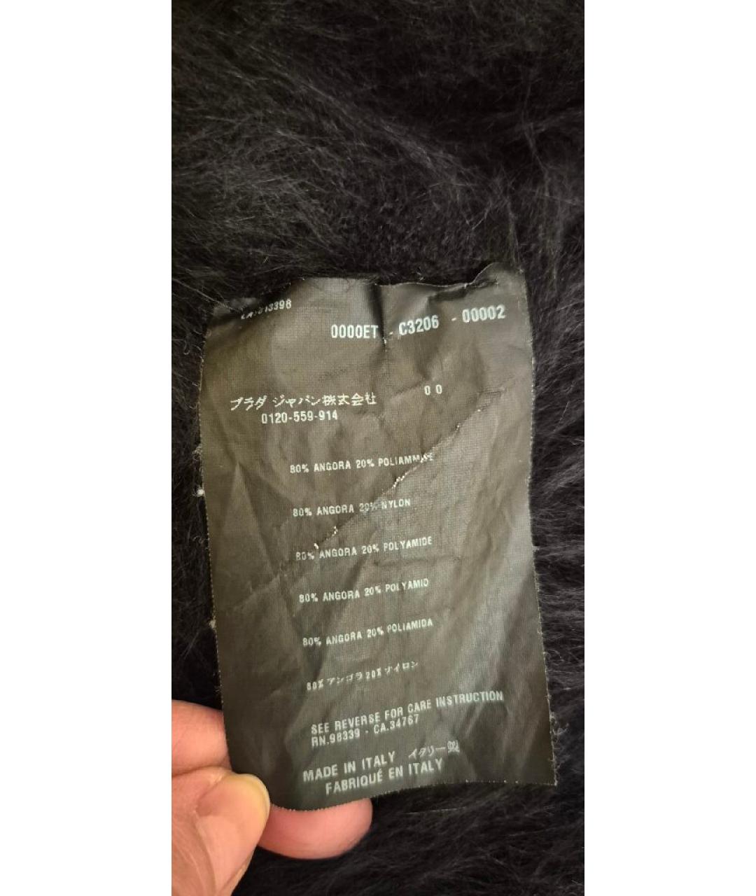 PRADA Черный шерстяной кардиган, фото 4