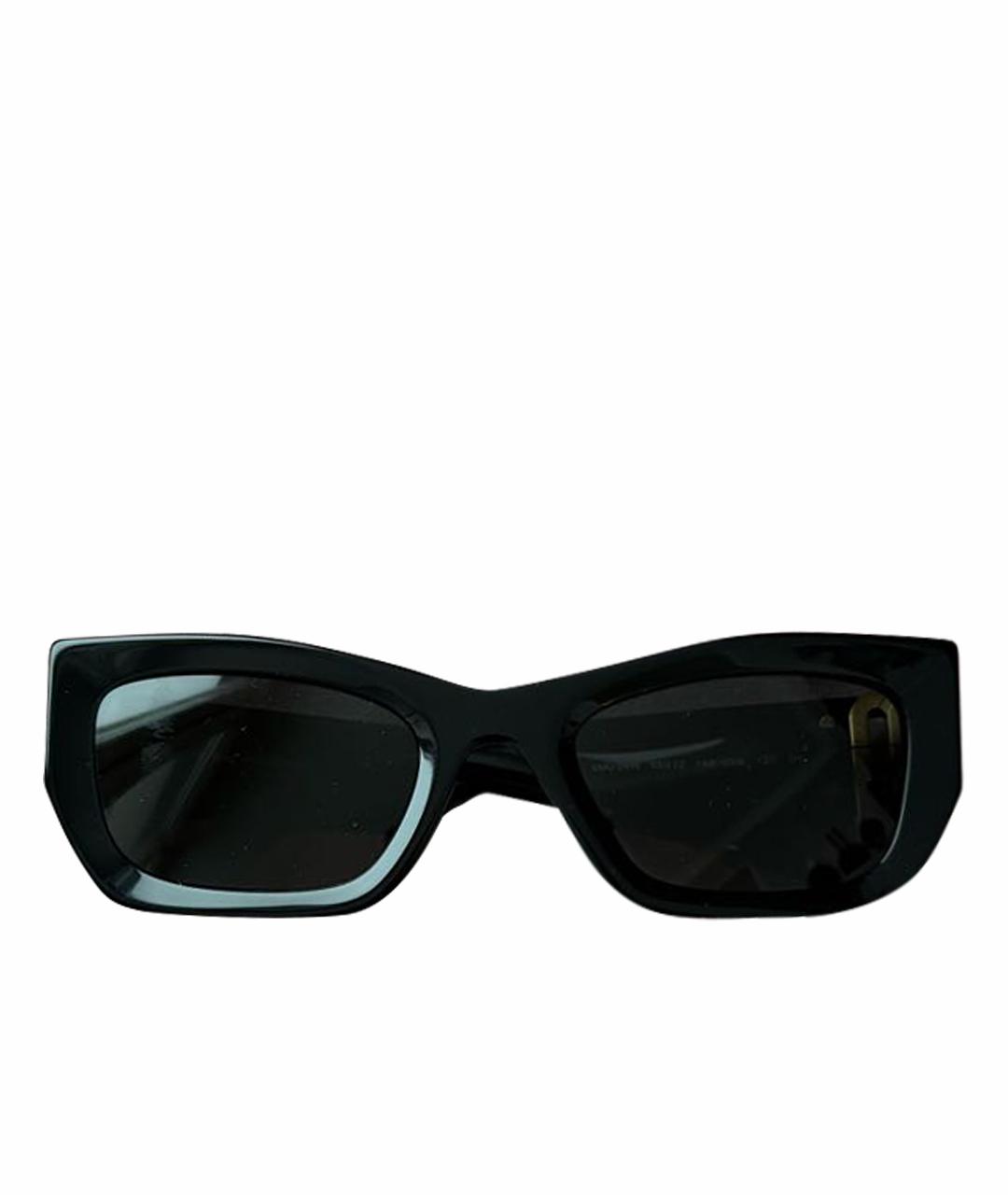 MIU MIU Черные пластиковые солнцезащитные очки, фото 1