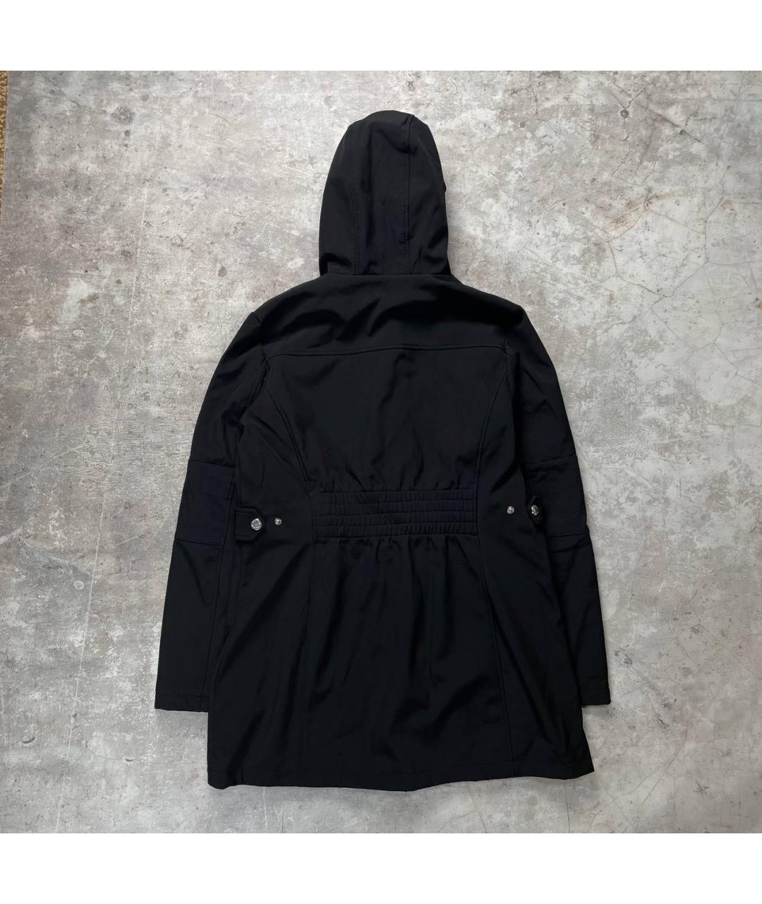 CALVIN KLEIN Черный полиэстеровый тренч/плащ, фото 3